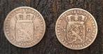 0.5 Gulden 1850  en 1853 Willem 3 verzamelmuntreplica set, ½ gulden, Ophalen of Verzenden, Koning Willem III