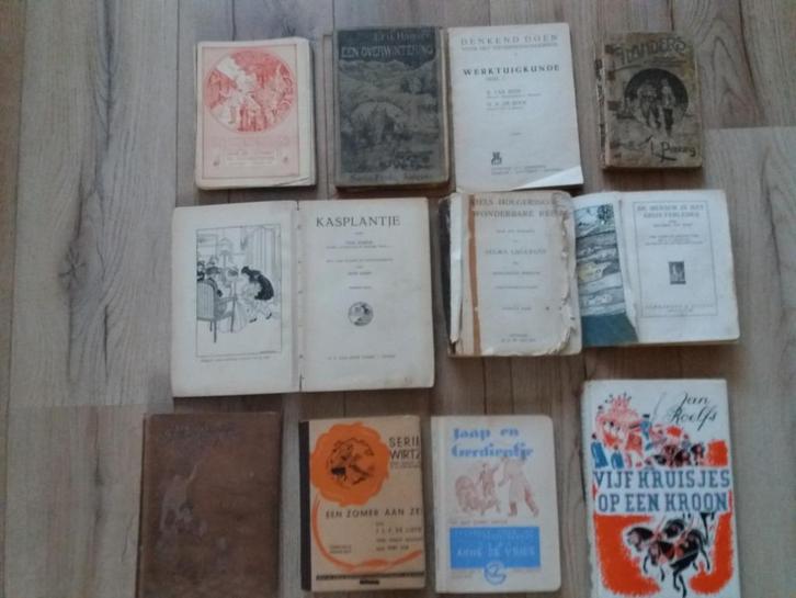 11 oude jeugdboeken van mijn vader., Antiek en Kunst, Antiek | Boeken en Bijbels, Ophalen of Verzenden