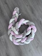 Baby bed bumper roze/grijs/wit 150 cm, Ophalen, Zo goed als nieuw, Overige typen
