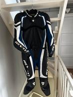 Rev’It Leren Motorpak | Zwart/Blauw/Wit | Maat 48 | 2 Delig, Motoren, Kleding | Motorkleding, Heren, Jas | leer, Ophalen of Verzenden