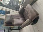 Antraciet/kastanjebruine draaistoel met lig functie., Huis en Inrichting, Banken | Sofa's en Chaises Longues, Ophalen, Zo goed als nieuw
