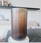 Light & Living mat geribbelde grote glazen vazen windlichten, Huis en Inrichting, Overige kleuren, Nieuw, Ophalen of Verzenden