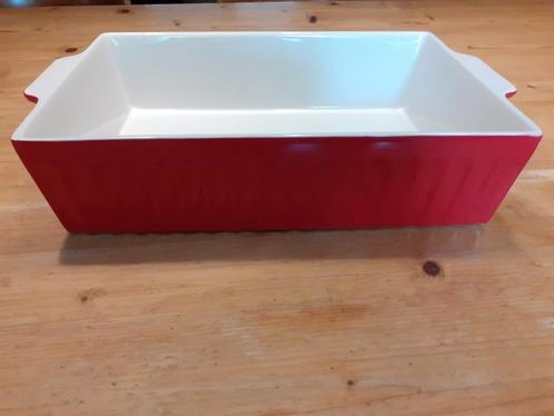 Rode ovenschaal AH, Huis en Inrichting, Keuken | Keukenbenodigdheden, Zo goed als nieuw, Ophalen of Verzenden