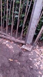 stalen tuinhek of voor  oprit.......nu in prijs verlaagd, Ophalen, Met poort, Gebruikt, Tuinhek