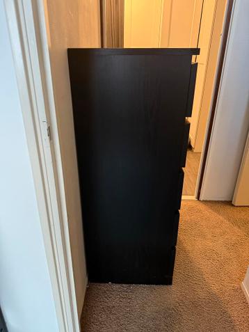 IKEA MALM Ladekast - Zwartbruin - 6 Lades - afbeelding 2