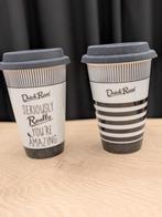 Dutch Rose mokken bekers met deksels coffee to go!, Huis en Inrichting, Keuken | Servies, Ophalen of Verzenden, Zo goed als nieuw