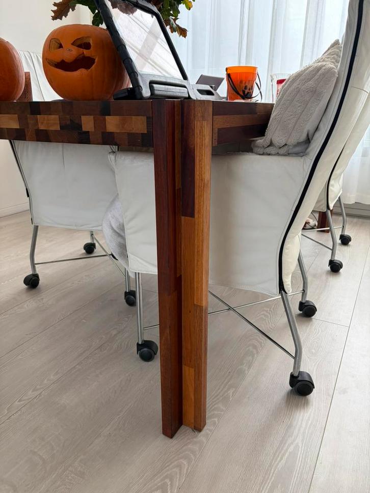 Unieke design tafel van linteloo, Huis en Inrichting, Tafels | Eettafels, Zo goed als nieuw, 50 tot 100 cm, 200 cm of meer, Rechthoekig