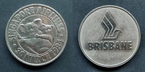 Singapore Airlines Brisbane 1984, Postzegels en Munten, Penningen en Medailles, Buitenland, Verzenden