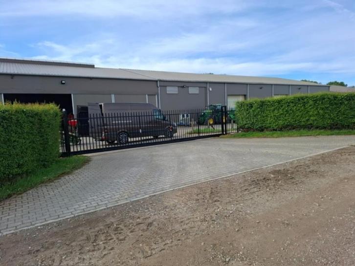 schuifpoort 4x1.80 zwart, Tuin en Terras, Tuinpoorten, Nieuw, Schuifpoort, IJzer, 150 tot 200 cm, 200 cm of meer, Ophalen of Verzenden