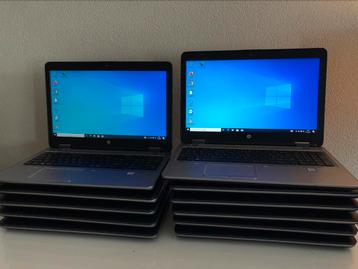 Partij 12x HP ProBook 650G2 Core i3 6100 - 8GB - 240GB SSD  beschikbaar voor biedingen