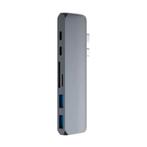 USB-C Hub 7-in-1 voor MacBook Pro & MacBook Air (space gray), Computers en Software, Dockingstations, Verzenden, Nieuw, USB-hub