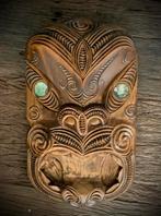 Maori houtsnijwerk Nieuw Zeeland New Zealand Tiki Rotorua NZ, Antiek en Kunst, Ophalen of Verzenden