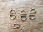 D-ringen 20 mm zilverkleurig, Ophalen of Verzenden, Nieuw, Materiaal