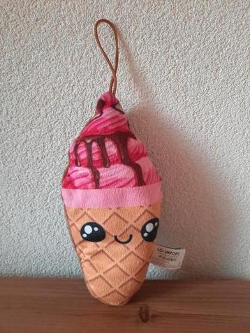 Roze IJsjes Knuffel IJshoorntje IJsje IJs 20 cm. beschikbaar voor biedingen