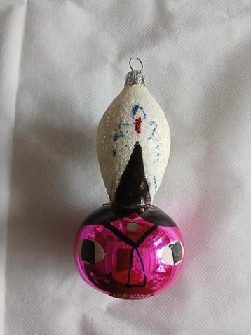 oudere glazen kerstbal hoofdje met tulband??gesuikerd beschikbaar voor biedingen