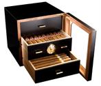 H181BL ADORINI HUMIDOR KABINET CHIANTI MEDIUM DELUXE ZWART, Verzenden, Nieuw, Tabaksdoos of Verpakking