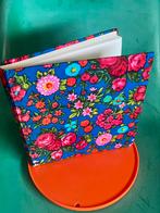 Vintage fotoboek met stoffen kaft bloemen patroon jaren 70, Ophalen of Verzenden, Nieuw, Fotoalbum