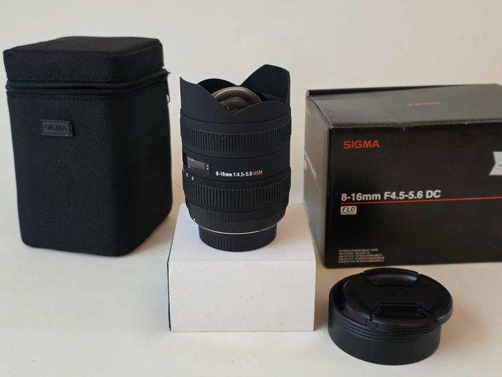 Sigma 8-16mm f/4.5-5.6 DC HSM Nikon DX - Groothoeklens, Audio, Tv en Foto, Fotografie | Lenzen en Objectieven, Zo goed als nieuw