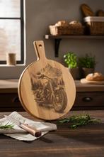 Houten snijplank met motorprint, Ophalen of Verzenden, Nieuw