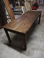 Antieke sobere Franse eiken betaaltafel, tafel 197cmx77cm, Antiek en Kunst, Ophalen