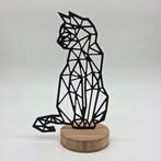 Houten Geometrische Kat Decoratie, Antiek en Kunst, Verzenden