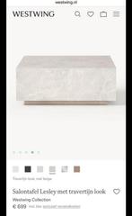 Salontafel Lesley Westwing Travertijn, Huis en Inrichting, Tafels | Salontafels, 100 tot 150 cm, Zo goed als nieuw, Minder dan 50 cm