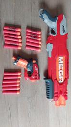 NERF Mega shotgun en pistol met 18 pijlen, Ophalen of Verzenden, Gebruikt