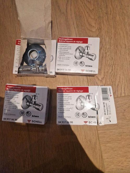 Schell Comfort hoekregelkraan 1/2, Doe-het-zelf en Verbouw, Sanitair, Ophalen of Verzenden