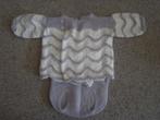 gebreid  baby setje (vestje met broekje) uit de jaren 80  ~, Ophalen of Verzenden