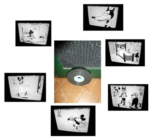 16mm film oude Mickey Mouse - Red Riding Hood -, Audio, Tv en Foto, Filmrollen, 16mm film, Ophalen of Verzenden