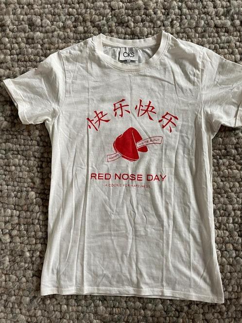 Kastopruiming, zomers shirt maat S van het merk CKS, Kleding | Dames, T-shirts, Zo goed als nieuw, Maat 36 (S), Wit, Korte mouw