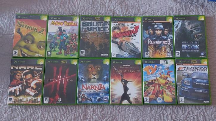 Xbox Games-Baldur's Gate-BruteForce-Burnout3-Still Life-Narc, Spelcomputers en Games, Games | Xbox Original, Gebruikt, Overige genres