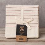 Partij 6-pack servetten met rode streep 30x30cm, NHP International, Overige kleuren, Sales@nhp-international.com, Overige typen