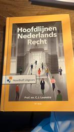 Prof.Mr.C.J. Loonstra - Hoofdlijnen Nederlands recht, Ophalen of Verzenden, Zo goed als nieuw, Prof.Mr.C.J. Loonstra