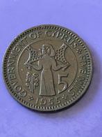 5 Mills 1955 Cyprus, Postzegels en Munten, Ophalen of Verzenden, Overige landen, Losse munt