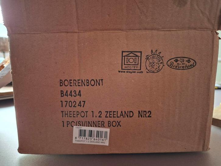 Nieuwe Boerenbont Theepot 1.2L - Zeeland NR2, Huis en Inrichting, Keuken | Keukenbenodigdheden, Ophalen of Verzenden