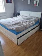 Ikea Brimnes bed 180x200, Ophalen, Gebruikt, Tweepersoons