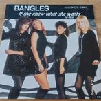 12 inch Maxisingel The Bangels - If She Knew What She Wants, Gebruikt, Maxi-single, Ophalen of Verzenden, Pop