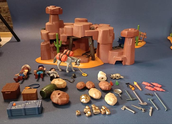 Playmobil Western Goudmijn 5246, Kinderen en Baby's, Speelgoed | Playmobil, Zo goed als nieuw, Complete set, Ophalen of Verzenden