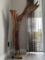 Houten boomstronk vloerlamp ibiza vintage met netsnoer+lamp, Huis en Inrichting, Lampen | Vloerlampen, Ophalen, Ibiza vintage