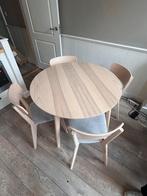 IKEA Lisabo Tafel + 4 Stoelen, Huis en Inrichting, Ophalen of Verzenden, Zo goed als nieuw, 4 tot 6 stoelen