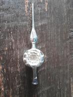 Mooie oude brocante zilverkleurige glazen deuk piek., Ophalen of Verzenden, Gebruikt
