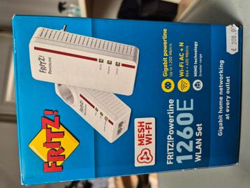 Fritz!Powerline 1260E Wlan set  beschikbaar voor biedingen