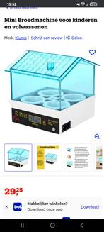 Mini broedmachine voor kinderen en volwassenen, Ophalen of Verzenden, Gebruikt, Overige typen