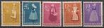 Zomer, klederdrachten serie 707 – 711 XX. ADV. no.13 K., Postzegels en Munten, Postzegels | Nederland, Na 1940, Verzenden