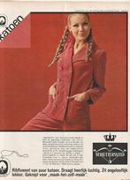retro reclame 1967 Schuttersveld damesmode cord pakjes, Verzenden, Overige typen
