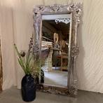Barok Spiegel – Houten lijst zilver- 150 x 80 cm -TTM Wonen, Nieuw, Info@ttmwonen.nl, 75 tot 100 cm, 150 tot 200 cm