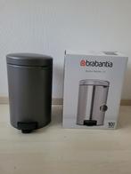 Nieuwe BRABANTIA prullenbak antraciet grijs platinum 12 L, Huis en Inrichting, Woonaccessoires | Prullenbakken, Ophalen of Verzenden