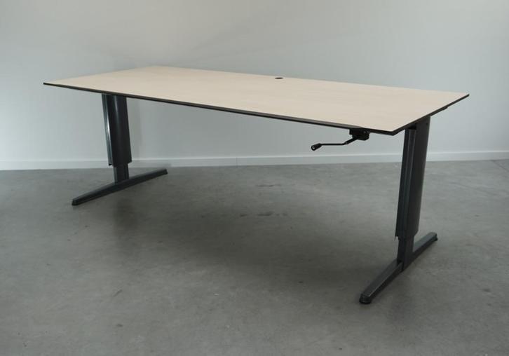 Aspa Slingerbureaus| Bureau´s | 200 x 85 cm | Ahorn Blad, Huis en Inrichting, Bureaus, Gebruikt, Bureau, In hoogte verstelbaar