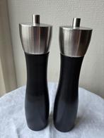 Cole & Mason peper- en zoutmolen - zwart hout met RVS, Ophalen of Verzenden, Gebruikt